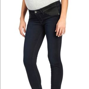 Paige skinny maternity jean dark wash size 27